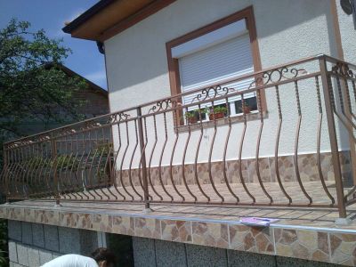 Промоционални цени на парапети за тераси от ковано желязо